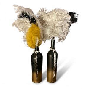 Great Gatsby Roaring 20’s, Ombré Upcycled Centerpieces (Set of 2), Preowned